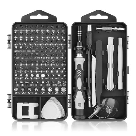 117 In 1 Cell Phone Repair Kit Precision Screwdriver Bit Set Magnetic