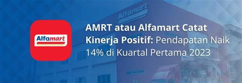 Amrt Atau Alfamart Catat Kinerja Positif Pendapatan Naik 14persen Di Kuartal Pertama 2023 The