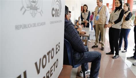 Elecciones En Ecuador 8233 De La Ciudadanía Ejerció Su Derecho Al Voto