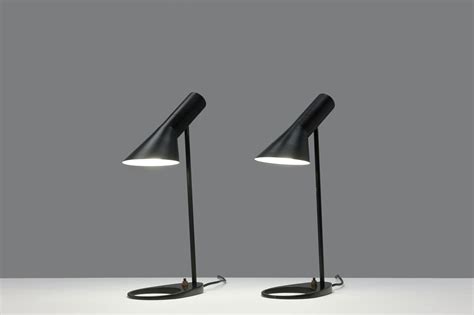 Early First Edition Black Arne Jacobsen Aj Visor Table Lamp By Louis