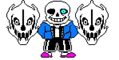 Gaster Blaster Wth Sans Sprite Pixel Art Maker | Sexiz Pix