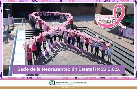 Imss Baja California Sur On Twitter Con Un Lazo Rosa Humano La