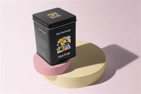 Premium Psd Tin Package Mockup Design