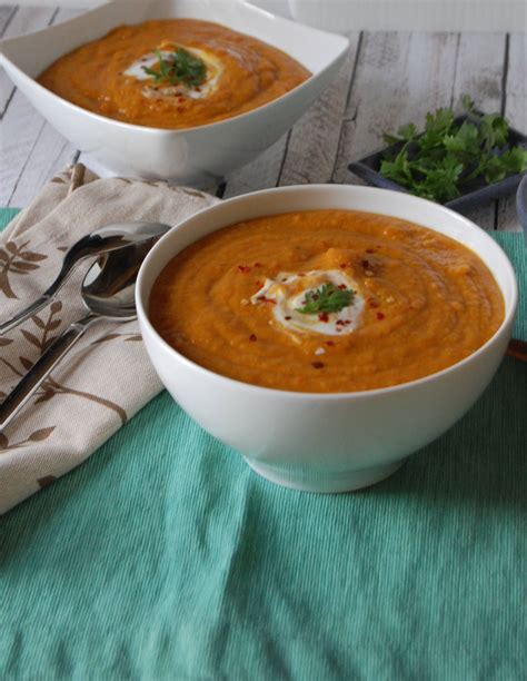 Moroccan Carrot Red Lentil Soup A Cedar Spoon