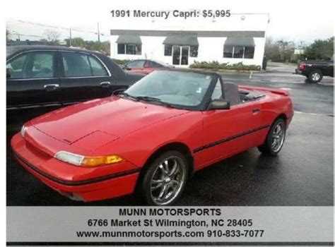 Sell Used Mercury Capri Base Convertible Door L In Wilmington