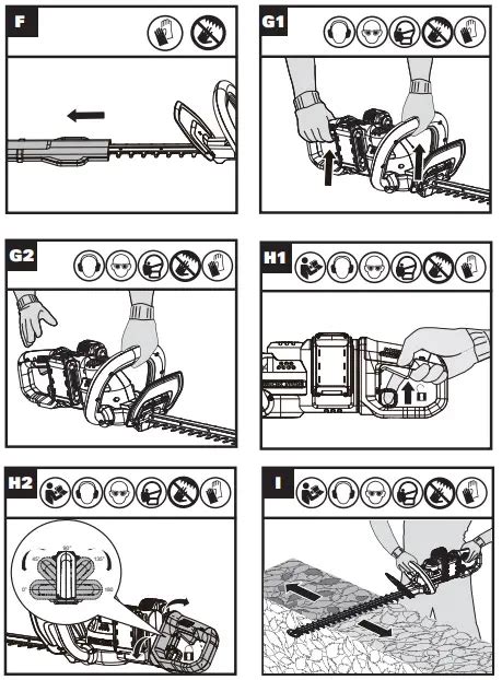 Worx Nitro Wg V Cordless Hedge Trimmer User Manual