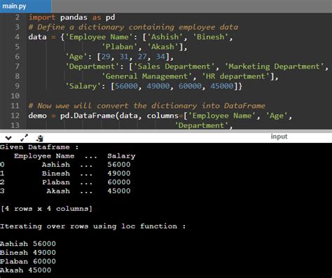 Different Methods To Iterate Over Rows In A Pandas Dataframe