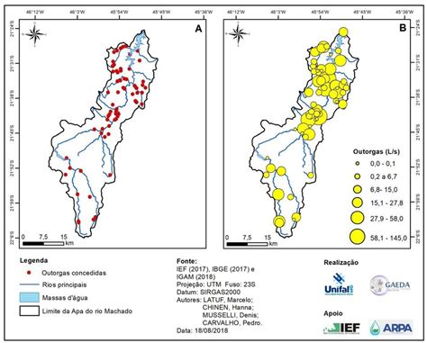 Espacializa O De Outorgas Na Apa Do Rio Machado A