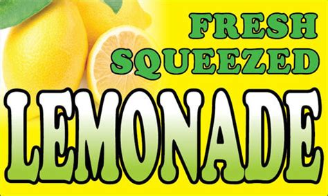 3x5 Ft Fresh Squeezed Lemonade Vinyl Banner Sign Concession Food Drink