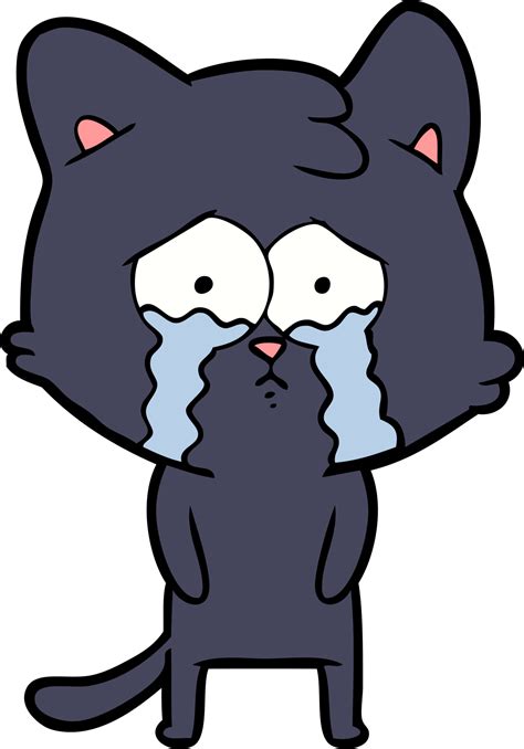 Cartoon Crying Cat 45025926 Png