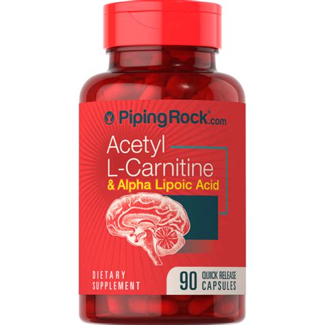 Pipingrock Acetyl L Carnitine Mg Per Serving Alpha Lipoic Acid