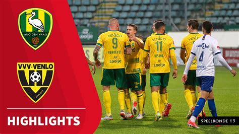 Samenvatting Ado Den Haag Vvv Venlo Youtube