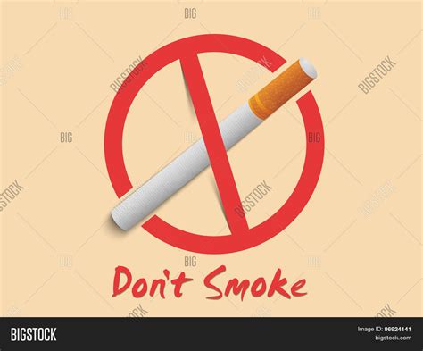 Anti Smoking Sign Vector & Photo (Free Trial) | Bigstock