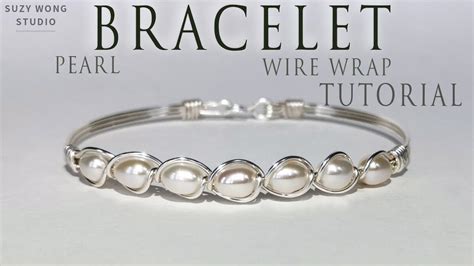 Pearls Bracelet Simple Bangle Easy Bracelet Wire Wrap Tutorial