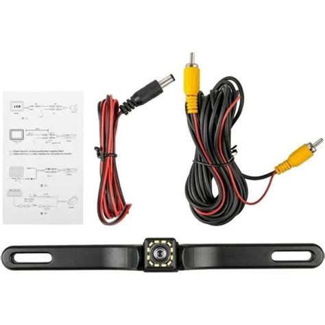 Caméra De Recul Étanche Voiture Hd 12 Led Vision Nocturne Caméra De