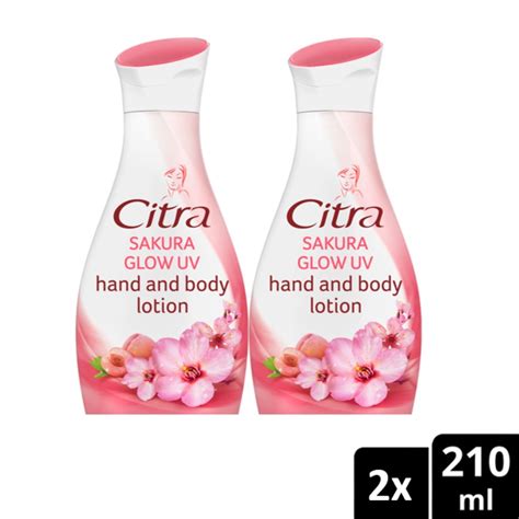 Jual Citra Hand And Body Lotion Sakura Glow Uv Ml Twinpack Shopee