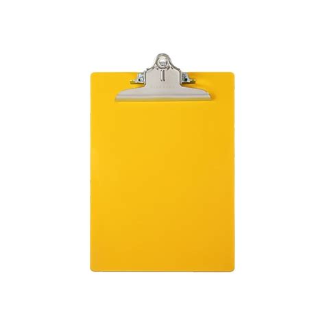 Saunders Us Works Plastic Clipboard Letter Size Yellow 21605 Staples