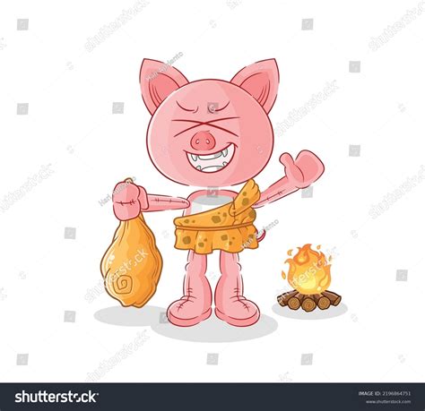 Pig Ancient Cartoon Cartoon Mascot Vector Stock Vector (Royalty Free ...