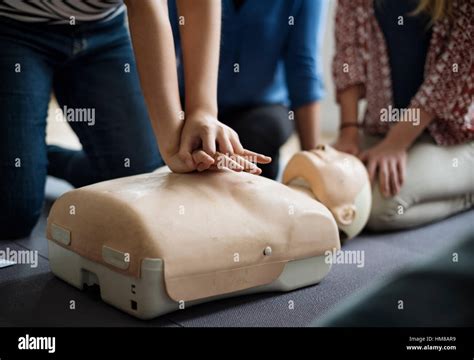 Cpr First Aid Training Concept Stock Photo Alamy