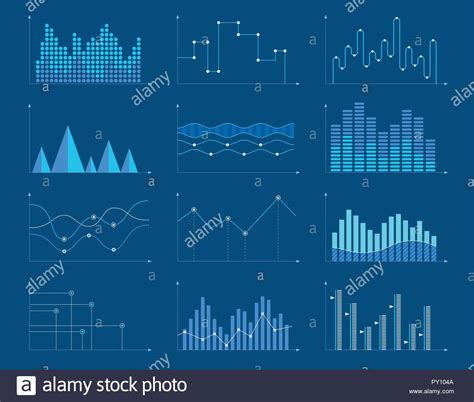 Set Of Different Graphs And Charts Information On Charts Statistical