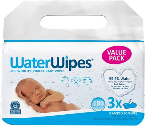 WaterWipes Toallitas húmedas originales para bebés 99 9 de agua sin