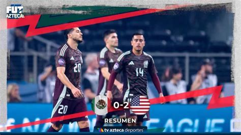 Resumen México 0 2 Estados Unidos Final Concacaf Nations League