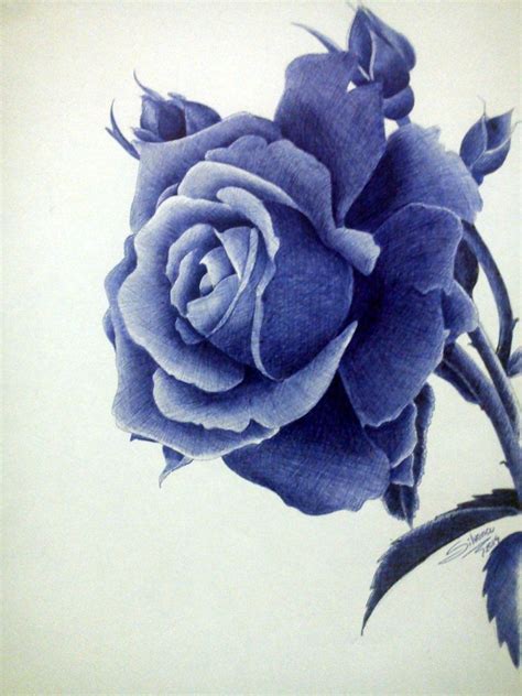 I Finish My First Drawing Ballpoint In 2022 Flower Drawing