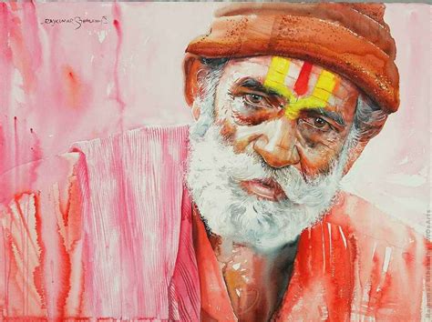 54 Watercolor Paintings By Indian Artist Rajkumar Sthabathy