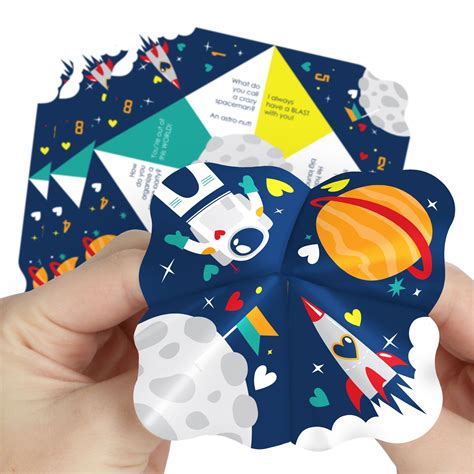 Big Dot Of Happiness Blast Off To Outer Space Rocket Ship Valentines