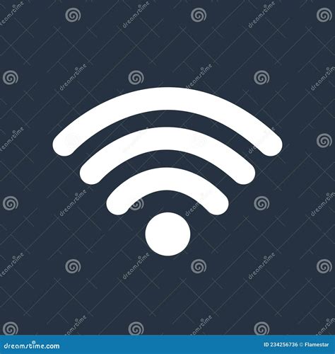 Wifi Wireless Internet Signal Flat Icons For Apps Or Websites