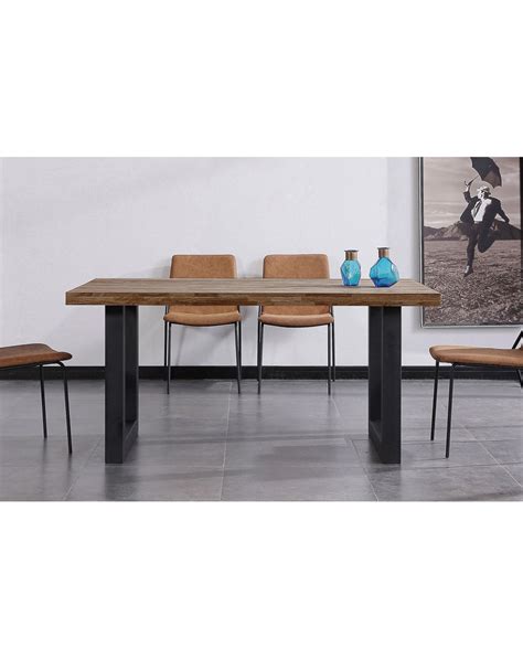 Mesa Comedor Fija Loft Roble American Negro