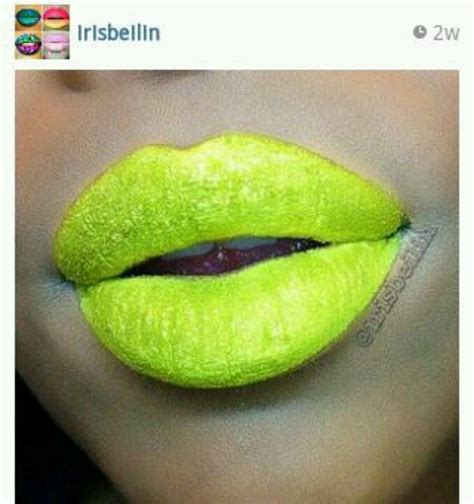 Neon Yellow Lipstick