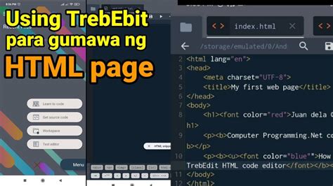 Pcaat Ict Programmingnet Paano Gumawa Ng Simpleng Html Page Using