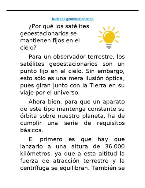 Satélites Geoestacionarios Brissa Jimenez Satélites