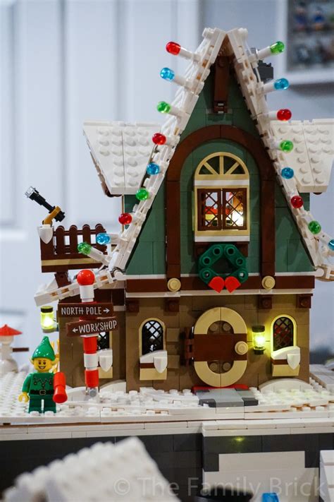 Integrating the LEGO Elf Club House into Our Winter Village - The Family Brick