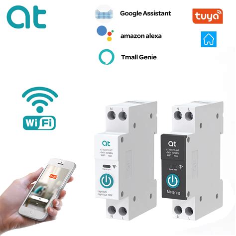 Смарт-выключатель TUYA с Wi-Fi, 1P, 63 А | AliExpress