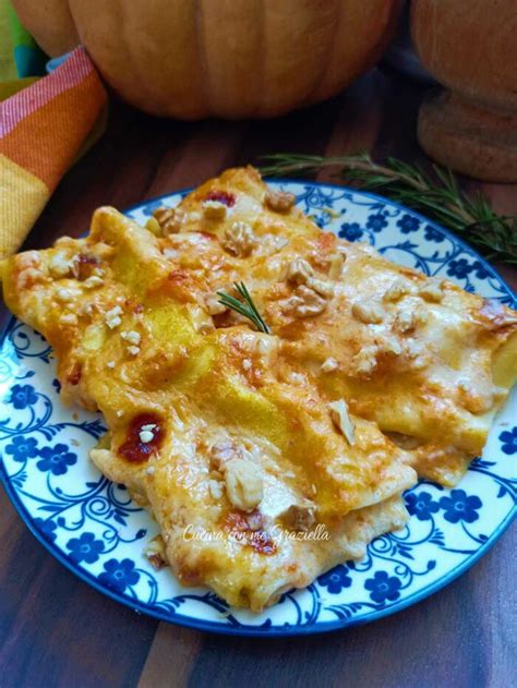 Cannelloni Ripieni Di Zucca E Formaggi Primi Piatti