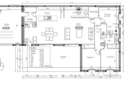 Plan De Maison Gratuit De 100m2 Idées De Travaux