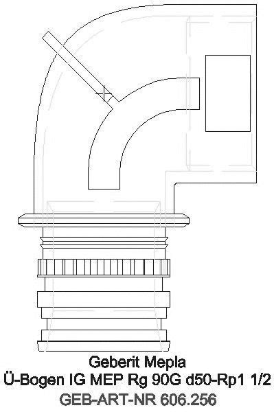 Cad Detail Ge Mepla Bergangsbogen Gr Mit Ig Rg D Rp