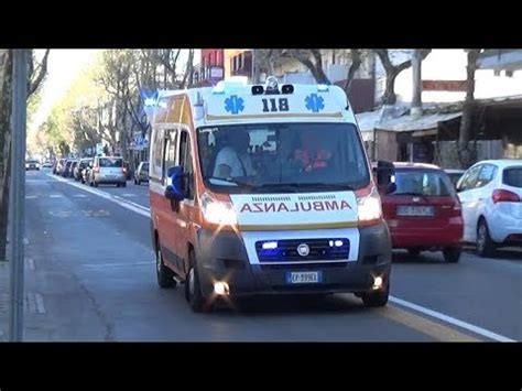 Double Siren Ambulanza Rimini Soccorso In Emergenza Italian