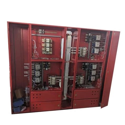 Red 415 Volts 50 Hertz Mild Steel Fire Pump Control Panel At Best Price