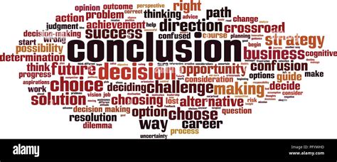 Conclusion Word Cloud Concept Vector Illustration Stock Vector Image And Art Alamy