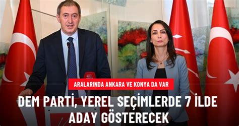 DEM Parti yerel seçimlerde 7 ilde aday gösterecek İşte o iller