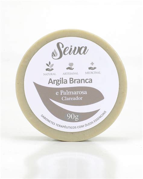 Sabonete de Argila Branca Seiva Cosméticos Naturais