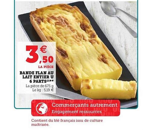 Promo Bande Flan Au Lait Entier U Parts Chez U Express Icatalogue Fr