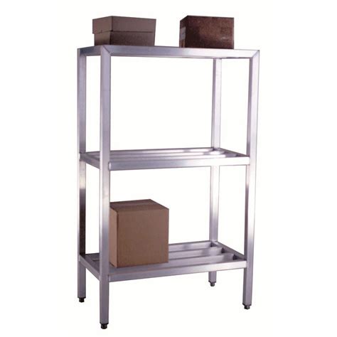 New Age Aluminum 3 Shelf Freestanding Shelving 48l X 20w X 60h