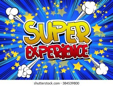 Super Experience Comic Book Style Word Stock Vector Royalty Free