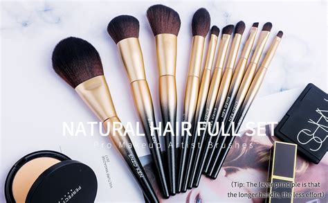 Enzo Ken Natural Sable Hair Makeup Brush Set Professional