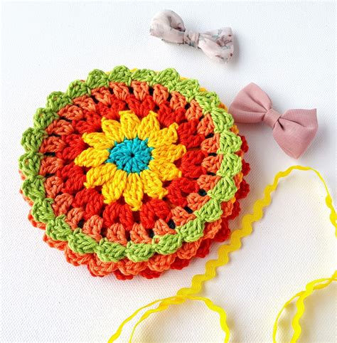 Zesty Coasters Easy Free Crochet Pattern Annie Design Crochet