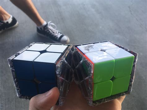 These 2x2s fit perfectly in my Rubik's magic : r/Cubers